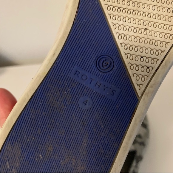 Rothy's The Kids Sneaker In Grey Camo Unisex Size 4 Sold Out - Picture 6 of 6